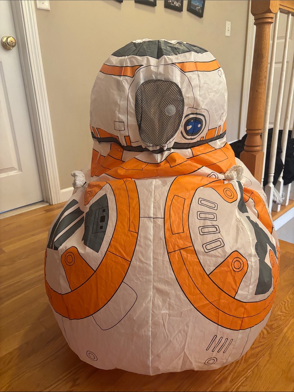 Rubies Star Wars BB-8 Inflatable Costume Kids One Size Ages 4-6 w/ Shirt